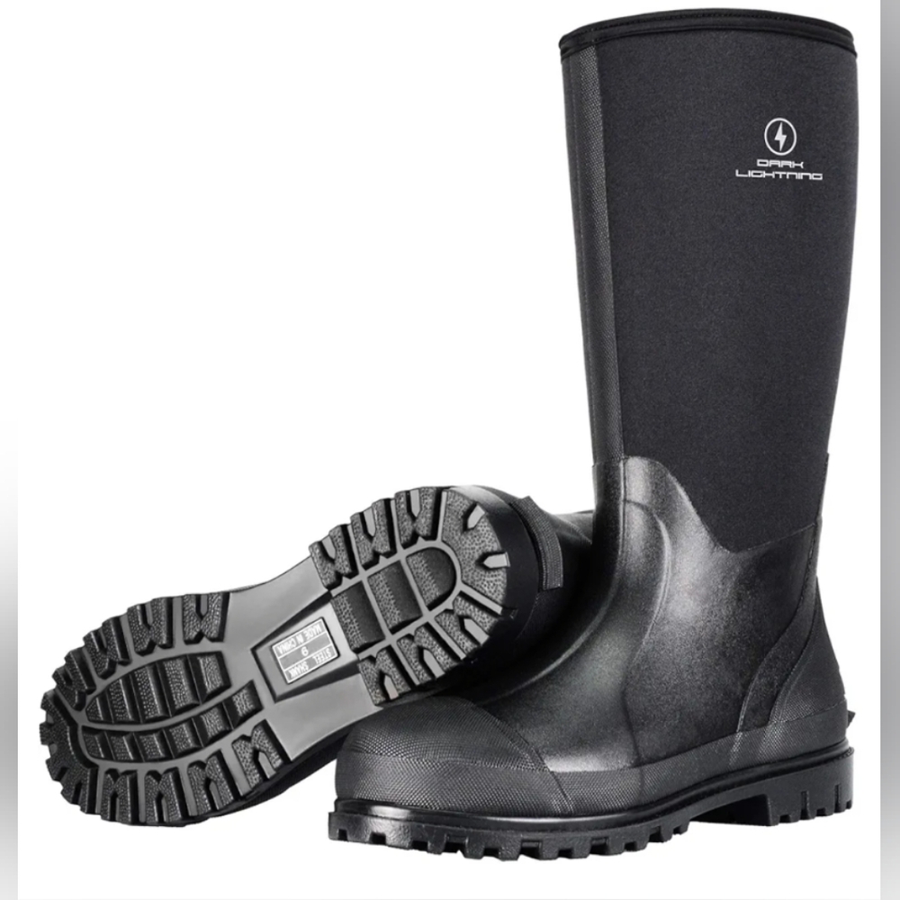 Dark Lightning Black Waterproof Boots